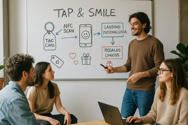 Equipo de Taps & Smiles trabajando